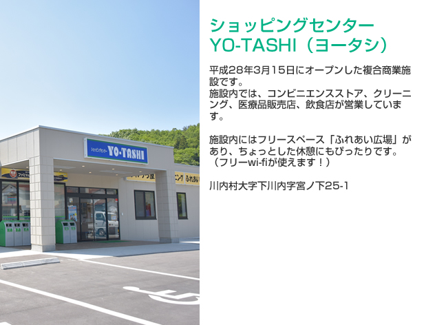 ショッピングセンター YO-TASHIの詳細